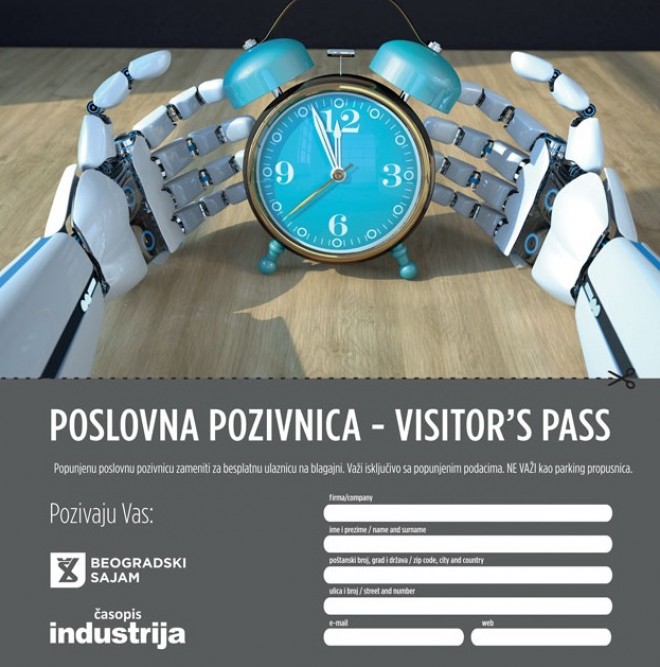 Časopis Industrija vam poklanja ulaznicu za beogradski Sajam tehnike