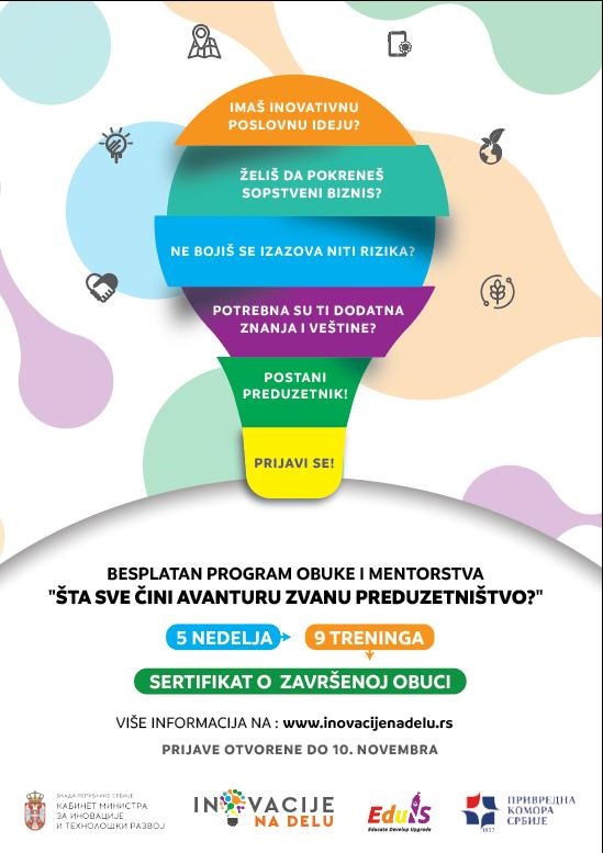 BESPLATAN PROGRAM OBUKE I MENTORSTA „ŠTA SVE ČINI AVANTURU ZVANU PREDUZETNIŠTVO?“
