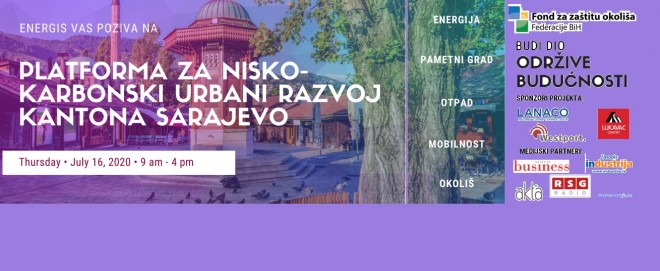 PLATFORMA ZA NISKO-KARBONSKI URBANI RAZVOJ KANTONA SARAJEVO
