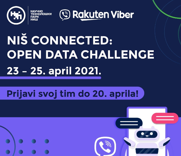 NTP Niš i Viber pozivaju učesnike na  hakaton „Niš Connected – Open Data Challenge“ u aprilu