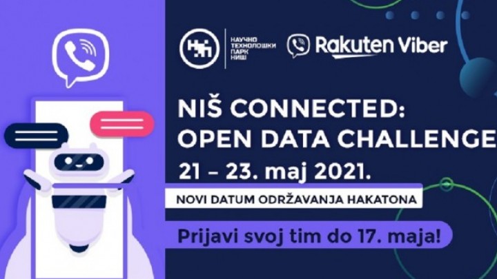 NOVI DATUM ODRŽAVANJA HAKATONA „NIŠ CONNECTED: OPEN DATA CHALLENGE“ -21.-23. maj 2021.