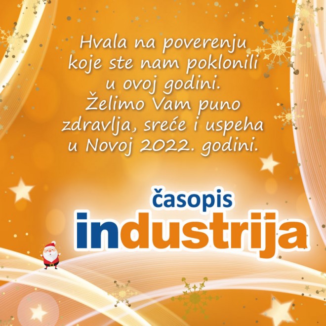 Sa Industrijom i u 2022. godini -  zdrava, srećna i uspešna svima!
