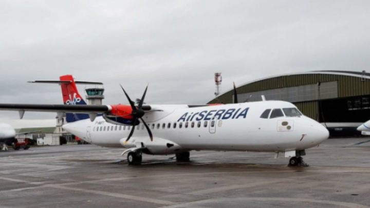 Novi turbo-elisni avion tipa ATR 72-600, oznake YU-ALY Air Serbia će koristiti na regionalnim letovima