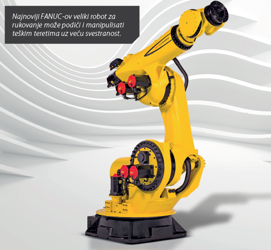 RAZMIŠLJAJTE ŠIRE SA 1000iA FANUC M-ROBOTOM ZA TEŽAK TERET