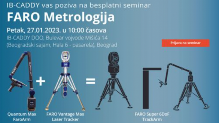 IB - CADDY - Seminar uživo: FARO Metrologija
