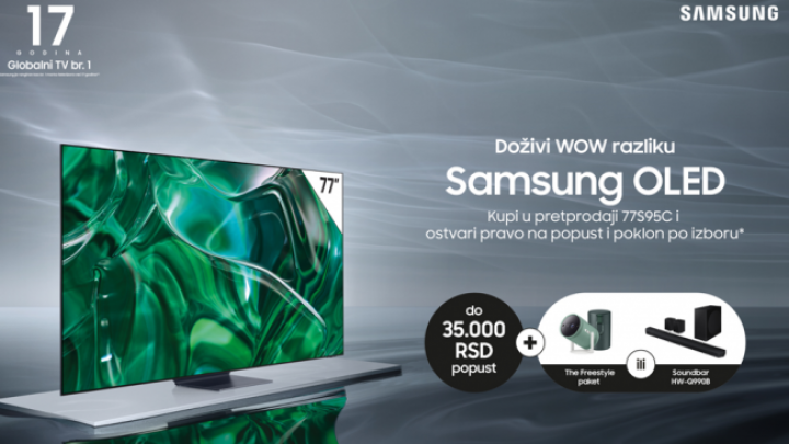 Doživite WOW razliku uz Samsung OLED TV