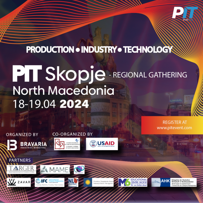 PIT North Macedonia 2024: Lean. Green. Digital. 18. i 19. aprila 2024. u Skoplju