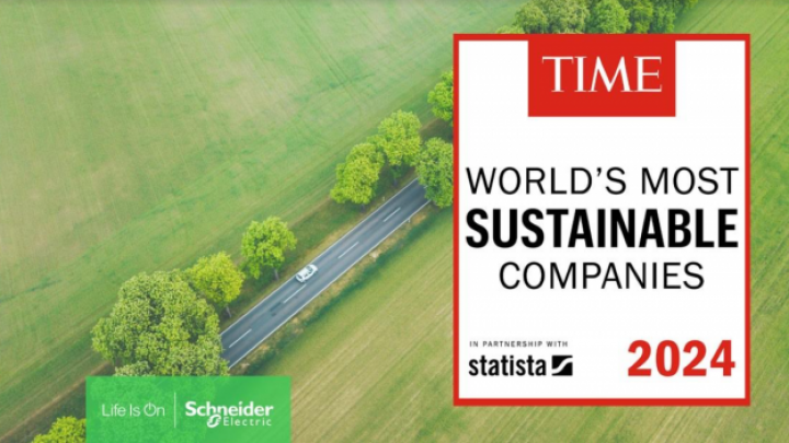 Schneider Electric proglašen najodrživijom kompanijom na svetu od strane časopisa Time i portala Statista