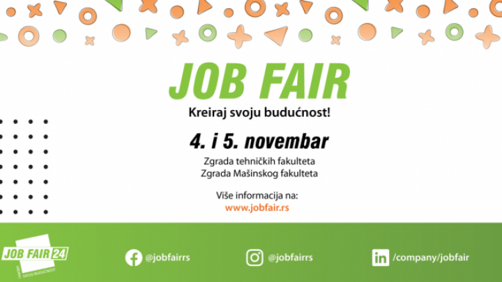 “JobFair – Kreiraj svoju budućnost!” - Sajam poslova i praksi