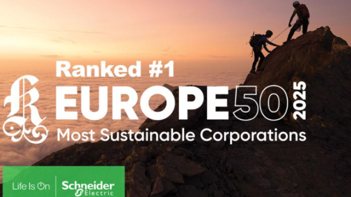 Schneider Electric proglašen najodrživijom korporacijom u Evropi po izboru firme Corporate Knights