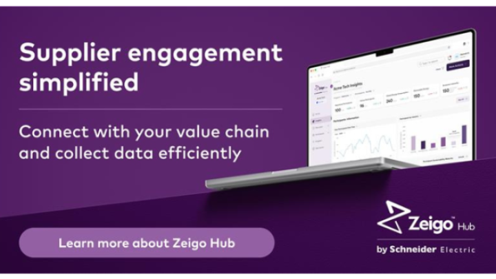 Schneider Electric lansira Zeigo™ Hub, skalabilnu platformu za ubrzanje dekarbonizacije lanca snabdevanja i podršku globalnim ciljevima neto nultih emisija