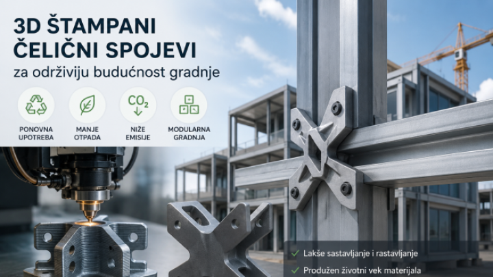 3D štampani čelični spojevi mogli bi da promene građevinsku industriju